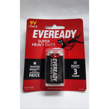 [100% - Original Malaysia Stock]  EVEREADY SHD Battery 9V  -  (1's / Card)