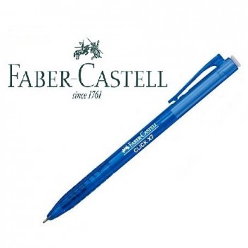 Faber-Castell Click X 7 (0.7 mm) Ball Pen Retractable - Blue (Pc)