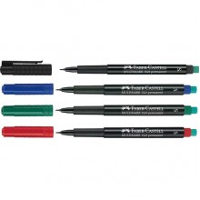 Faber-Castell Multimark 1523 (S - 0.4mm Point) - Multi Surface OHP Erasable Permanent Marker - Pc