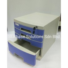 4 Tier Document Drawer With Lock (FQ2631A)  *** 3rd Drawer Cannot Lock. Others Drawer Can Lock***