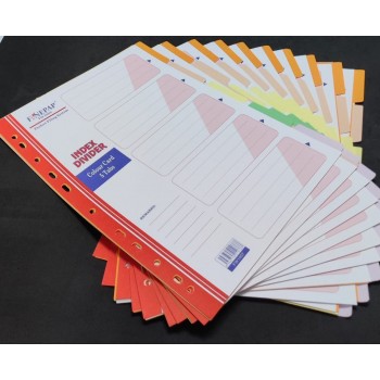 Finepap File Index Divider - 5 Tabs/Colours x 10 Sets ( FW 1007 )