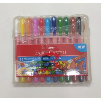 Faber-Castell 11 Watercolour Gel Pastels + Brush (121226)