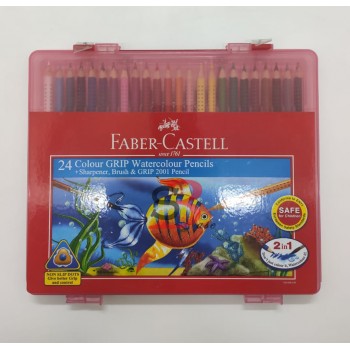 Faber-Castell 24L Grip Watercolour Pencils 114584