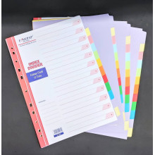 Finepap File Index Divider - 12 Tabs/Colours (4 Sets @Pack) - S1109