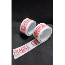 FRAGILE / HANDLE WITH CARE OPP TAPE (White Base) 48mm x 50m (Pc)