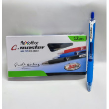 (12pcs / Box) FlexOffice - G-Master 0.5mm Retractable Gel Pen - Blue ( FO-GEL021)