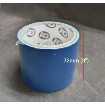 Cloth Tape / Binding Tape 72mm x 5m (GI / Plaincore) - Blue