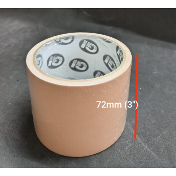 Cloth Tape / Binding Tape 72mm x 5m (GI / Plaincore) - Beige