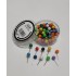 Hata 6mm Assorted Colour Map Pins (100pcs/box)