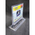 JiaHua Double Sided Deluxe Card Stand / Menu Stand -JH- 044 (12cm x 10cm)