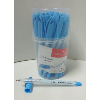 Faber Castell  K- One Ball Pen 0.5mm  - Blue (30's/Drum)