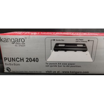 KANGARO Heavy Duty Paper Puncher 4 Hole Puncher -No. 2040
