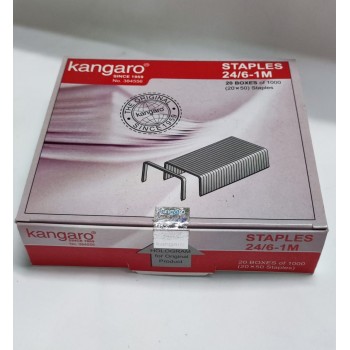 Kangaro Staples No.3-1M (24/6 -1M) - 20 Small Boxes