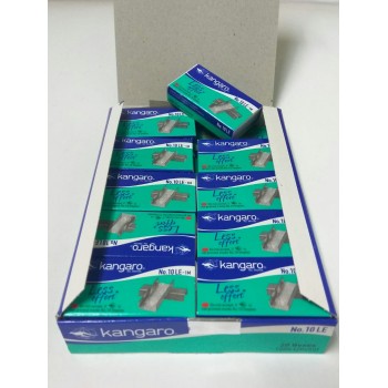 Kangaro Staples No.10LE-1M Staples ( Less Effort ) -[1 Big Box / 20 Small Boxes]