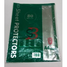 Lion File A4 PP Sheet Protectors 10's/pack (SSP080A4CL)