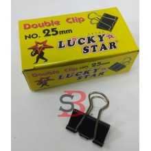 Lucky Star Double Clip 25mm (12's/box)