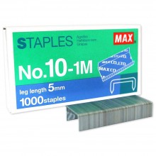 [Original] MAX - NO.10-1M Staples / Bullet / Dawai Kokot / Ubat Stapler (Small Box)