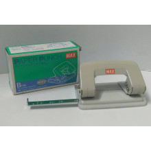 [100% Original]  - Max B-Type Paper Punch (DP-F2BN) - 2 Hole Paper Puncher  Up To 13 Sheets - Gray