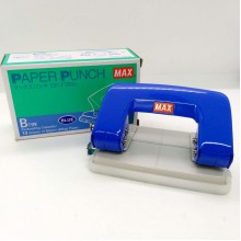 [100% Original]  - Max B-Type Paper Punch (DP-F2BN) - 2 Hole Paper Puncher  Up To 13 Sheets - Blue