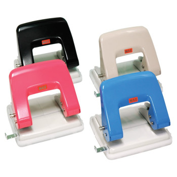 [100% - Original] - MAX D-Type Paper Punch (DP-F2DN / DP-F2DN2) - 2 Hole Paper Puncher Up To 27 Sheets - (Mix Colour)