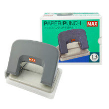 [100% Original]  - Max B-Type Paper Punch (DP-F2BN2) - 2 Hole Paper Puncher  Up To 13 Sheets - Gray