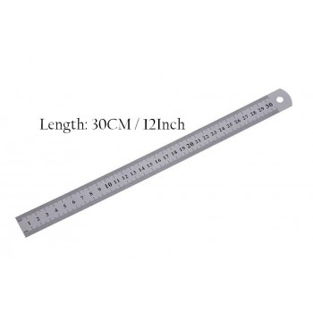 Stainless Steel Ruler 30cm (12 Inch) - MC07 - (Pcs)