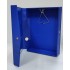 OuLinWang A4 PVC Box File With Magnetic Button (A4 Size) - (No.554) - (20pcs/Ctn) - Blue Colour