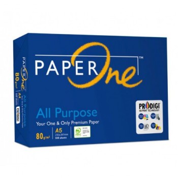 A5 Paper- PaperOne A5 80gsm -(500's/Ream)