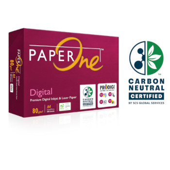 PaperOne A4 80gsm Digital Carbon Neutral  A4 Paper - 500 Sheets / Ream