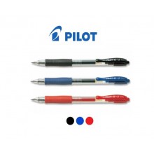 Pilot G2 Retractable Gel Pen 0.5mm (Black/Blue/Red)