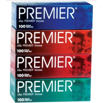 Premier Facial Tissue Box (2ply x 100's) - 4 Box's / Pack