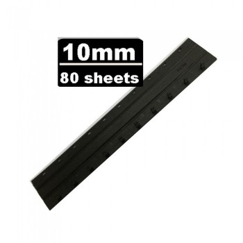 10 pcs - 10mm Press Binder / Binding Strip / Unique Lock Press Binder - Binding Up To 80 Sheets -  (10pcs /Pkt)