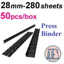 10 pcs - 28mm Press Binder / Binding Strip / Unique Lock Press Binder - Binding Up To 280 Sheets - ( 10pcs / Pkt)