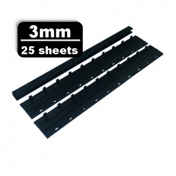 10 pcs - 3mm Press Binder / Binding Strip / Unique Lock Press Binder - Binding Up To 25 Sheets - ( 10pcs/ Pkt )