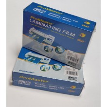 Promaster Laminating Film  75 mm x 110 mm 300 Micron( 2 x 150 micron ) - (100 sheets / Box)  / Plastik Laminating