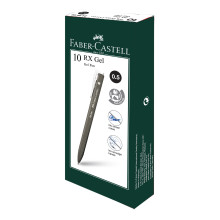 (10's/Box) - Faber-Castell RX Gel Pen 0.5mm  - Black