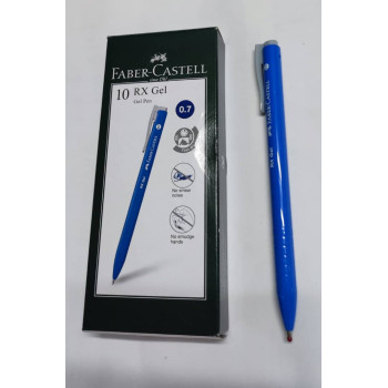 (10's/Box) - Faber-Castell RX Gel Pen 0.7mm  - Blue