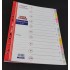 Finepap File Index Divider - With Numbering 1-10 Tabs (160gsm) ( 1 Set/Pack) - ( S1610 )