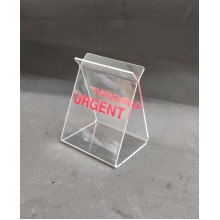 Acrylic Letter Holder (URGENT) Stand Holder - 77mm(W) x 97mm(H) (S202)