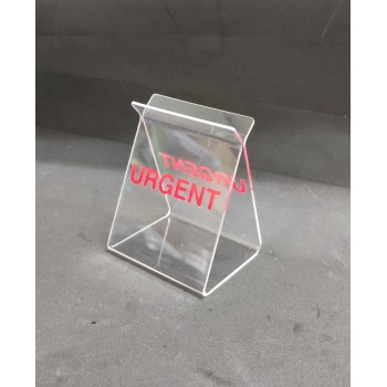 Acrylic Letter Holder (URGENT) Stand Holder - 77mm(W) x 97mm(H) (S202)