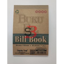 BIll Book - 50sheets x 1ply (SBS 0081) 89mm x 127mm