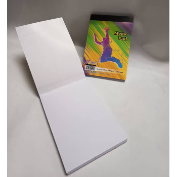(10 Books / Pkt) - Memo Pad Book (Pocket Size) 83mm x 125mm (100's/Book)