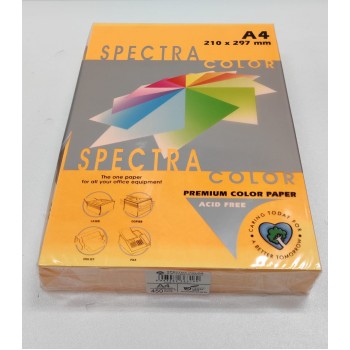 Sinar Spectra A4 80gsm Premium Colour Paper (450's/Ream) - Cyber Orange