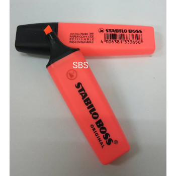 Stabilo BOSS Highlighter  / Pen Penanda Warna - Red