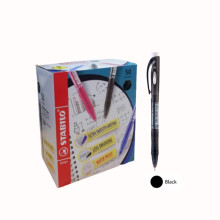 (50's / Box) STABILO Liner 348 Retractable Ballpoint Pen (Fine / 0.7mm) - Black