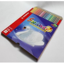 Stabilo Swans Premium Edition 24 Colored Pencil + Free 1 Sharpener - 3.8mm Big Lead