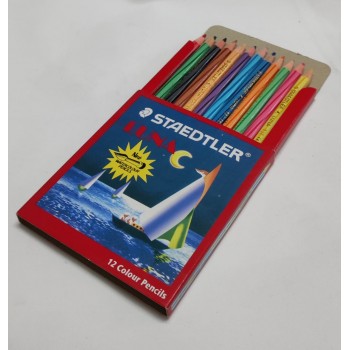 Staedtler Luna 12 WaterColour Pencil / Pensil Warna Larut Air (Short / Half Length)