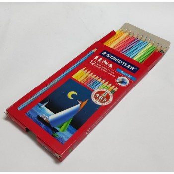 Staedtler Luna Classic 12 WaterColour Pencils / Pensil Warna Larut Air (Long)