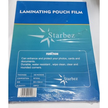 Starbez A3 Laminating Pouch Film - 100's/Box