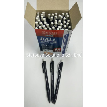 (50pcs/Box) - Ballpoint Pen 0.7mm  (Black) - Styno Ballpoint Pen (ST-9002)